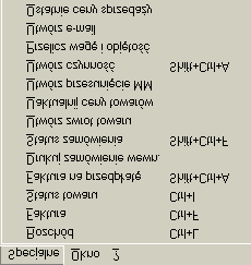 Menu Specjalne 6. W celu zatwierdzenia wprowadzonych ustawień należy wcisnąć przycisk [OK]. Powyżej pokazano menu Specjalne dla Zamówień Sprzedaży.