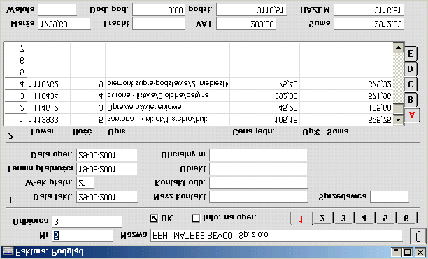 Rozdział 1: Zamówienia Sprzedaży - Kartoteka Zamówienia Sprzedaży rów na zakładce 3 karty bieżącego użytkownika zostanie zmieniona należy zamknąć i ponownie uruchomić program.