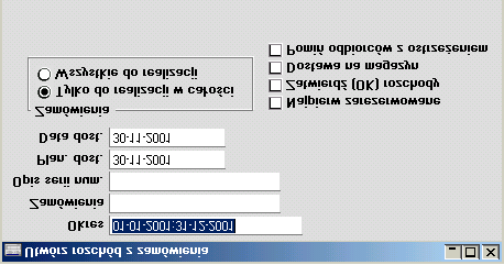 Utwórz rozchody z zamówień Funkcja ta pozwala na zbiorowe tworzenie rozchodów.