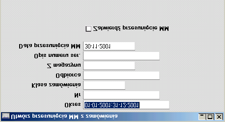 Rozdział 1: Zamówienia Sprzedaży - Obsługa Utwórz przesunięcie MM Funkcja ta umożliwia tworzenie przesunięć między magazynowych w partiach, przenoszenie towarów do magazynu podanego na zakładce 4