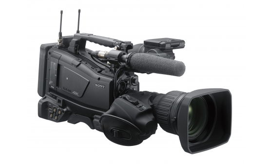 PXW-Z450 Zaawansowany kamkorder naramienny 4K z przetwornikiem obrazu CMOS typu 2/3" wyróżniający się dobrym wyważeniem, szeregiem funkcji sieciowych i niskim poborem mocy.