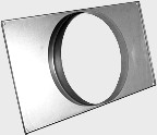 Akcesoria do wentylatorów do kana³ów okr¹g³ych T³umik akustyczny wykonany w technologii SPIRO Warstwa wewnêtrzna (perforowana) i zewnêtrzna (g³adka) wykonane z galwanizowanej taœmy stalowej Warstwa