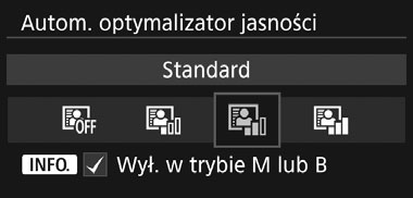 3 Automatyczne korygowanie jasności i kontrastun Jeśli obraz jest zbyt ciemny lub kontrast jest zbyt niski, jasność i kontrast obrazu mogą być korygowane automatycznie.