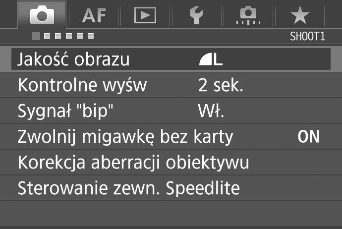 3 Obsługa menu W menu można skonfigurować wiele ustawień, takich jak jakość rejestracji obrazów, data/czas itp.