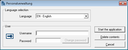 20 pl Informacje ogólne Access Professional Aplikację Zarządzanie personelem można uruchomić za pomocą ikony na pulpicie lub wybierając kolejno Start > Programy > Access Professional > Zarządzanie