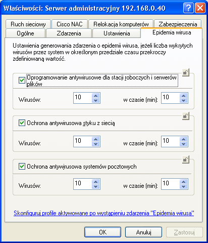 Rysunek 45. Przeglądanie właściwości serwera administracyjnego.