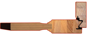standardowe próg drewniany z uszczelką, zawiasy regulowane w 3 płaszczyznach, uszczelka w ościeżnicy i skrzydle, wręg