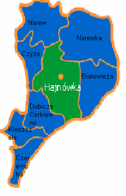 WSTĘP PODSTAWOWE INFORMACJE O POWIECIE Położenie Powiat Hajnowski położny jest w południowo wschodniej części województwa podlaskiego, na obszarze tzw. "Zielonych Płuc Polski".