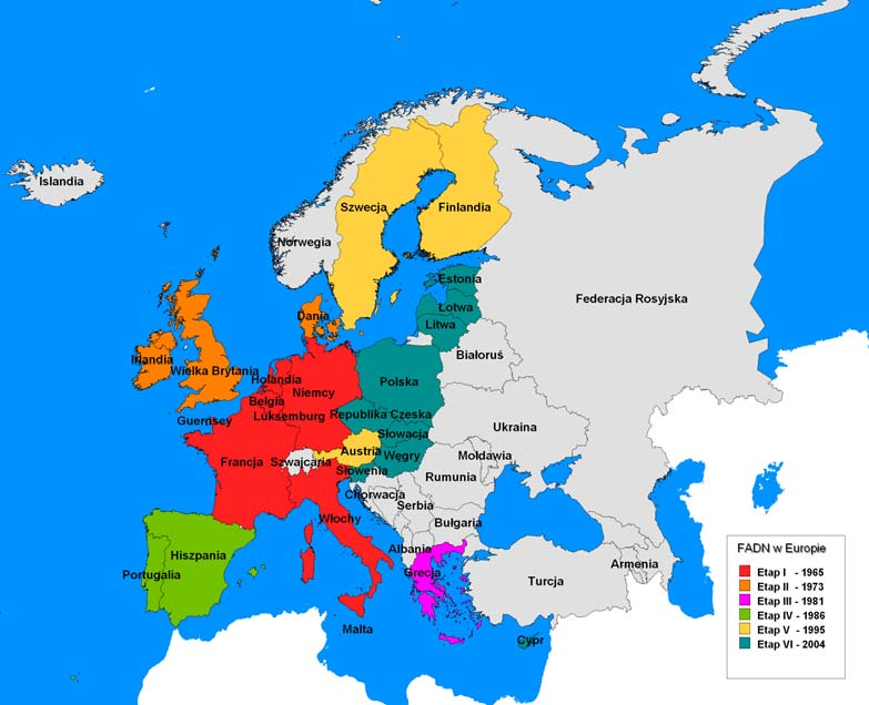 Obecnie FADN funkcjonuje na terenie 25 krajów członkowskich UE.
