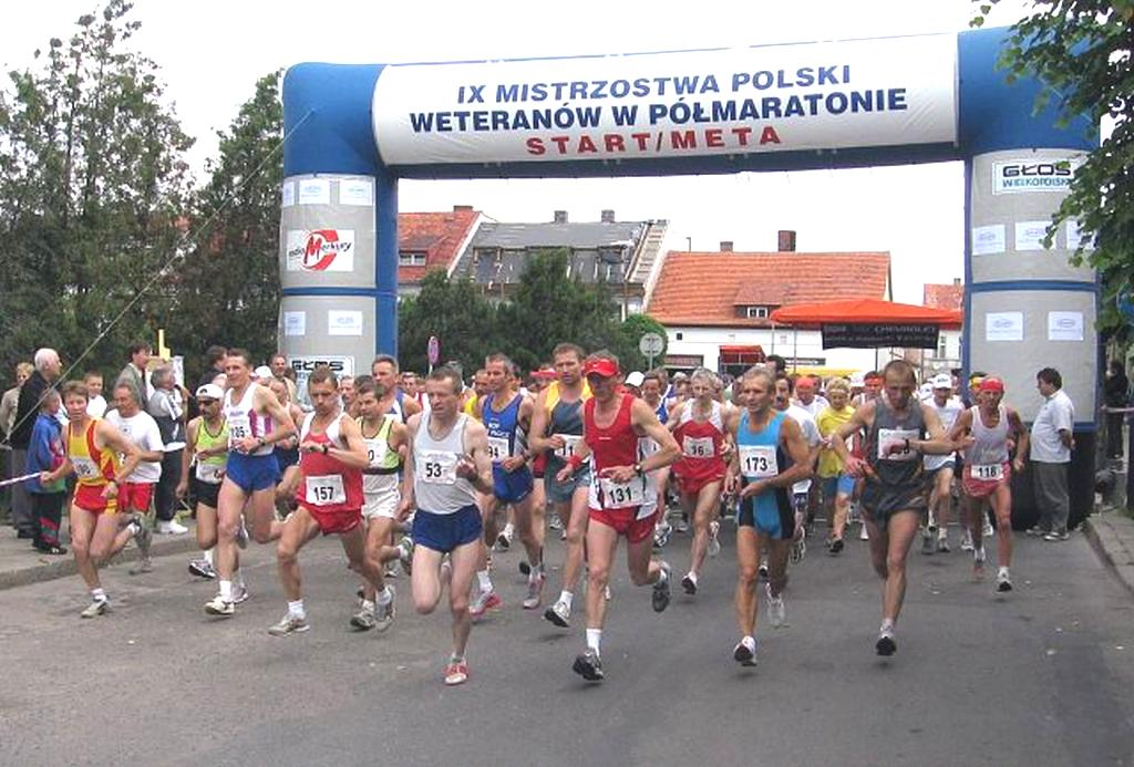 IX Mistrzostwa Polski Weteranów w Półmaratonie 5 czerwca 2005 r.