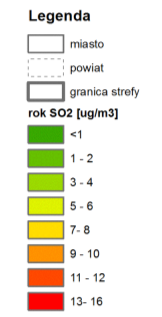 Stanowiska pomiarowe zlokalizowane są w większych miastach województwa podkarpackiego: Rzeszów, Krosno, Jasło, Jarosław, Mielec, Nisko, Tarnobrzeg, Przemyśl i Sanok.