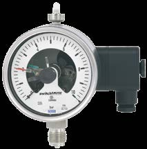 Manometry z urządzeniami kontaktowymi PGS23.100, PGS23.
