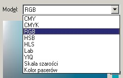 Model subiektywny HSB Model HSB (zwany subiektywnym lub percepcyjnym) opisuje kolory w sposób zgodny z intuicyjnym rozumieniem barw.