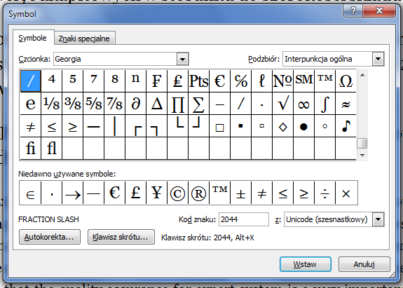 Kilka typograficznych terminów Ligatura to znak stanowiący połączenie dwóch lub więcej liter. Abrewiatura to znak stanowiący skrót wyrazu.