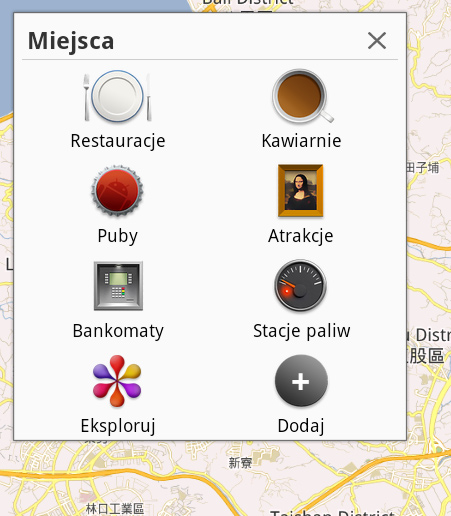 Lokalizowanie Places (Miejsca) i Maps (Mapy) Google Places (Miejsca Google) Places (Miejsca) zapewniają dostarczanie