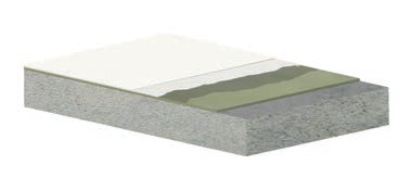 Hydroizolacje dachów płaskich Przykładowe uwarstwienie systemu Neoproof PU W HYDROIZOLACJE Płyta betonowa Wylewka cementowa do stworzenia odpowiednich spadków, z dodatkiem Revinex w mieszance Dodatek