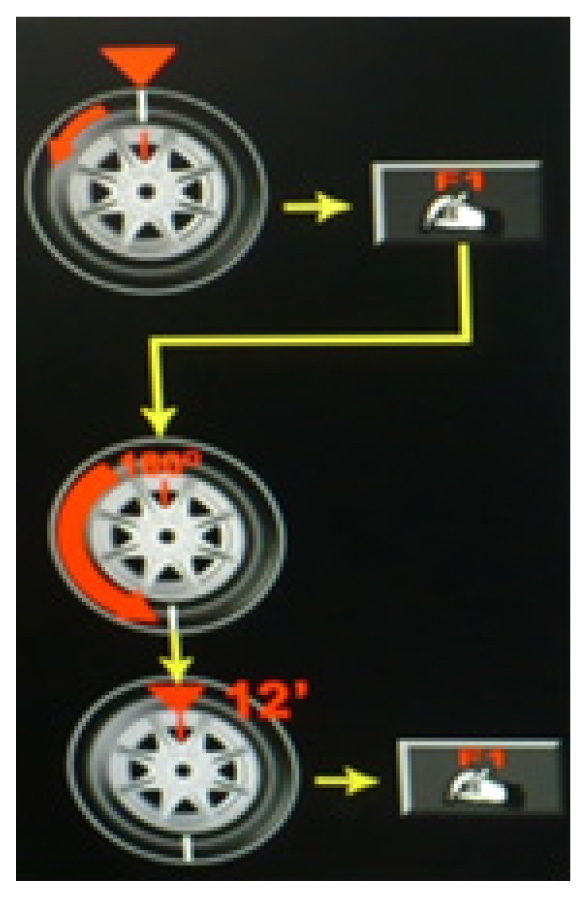 optymalizacji. Naciśnij przycisk F4 Trzeba (np. kredą) zaznaczyć pozycję felgi i gumy.