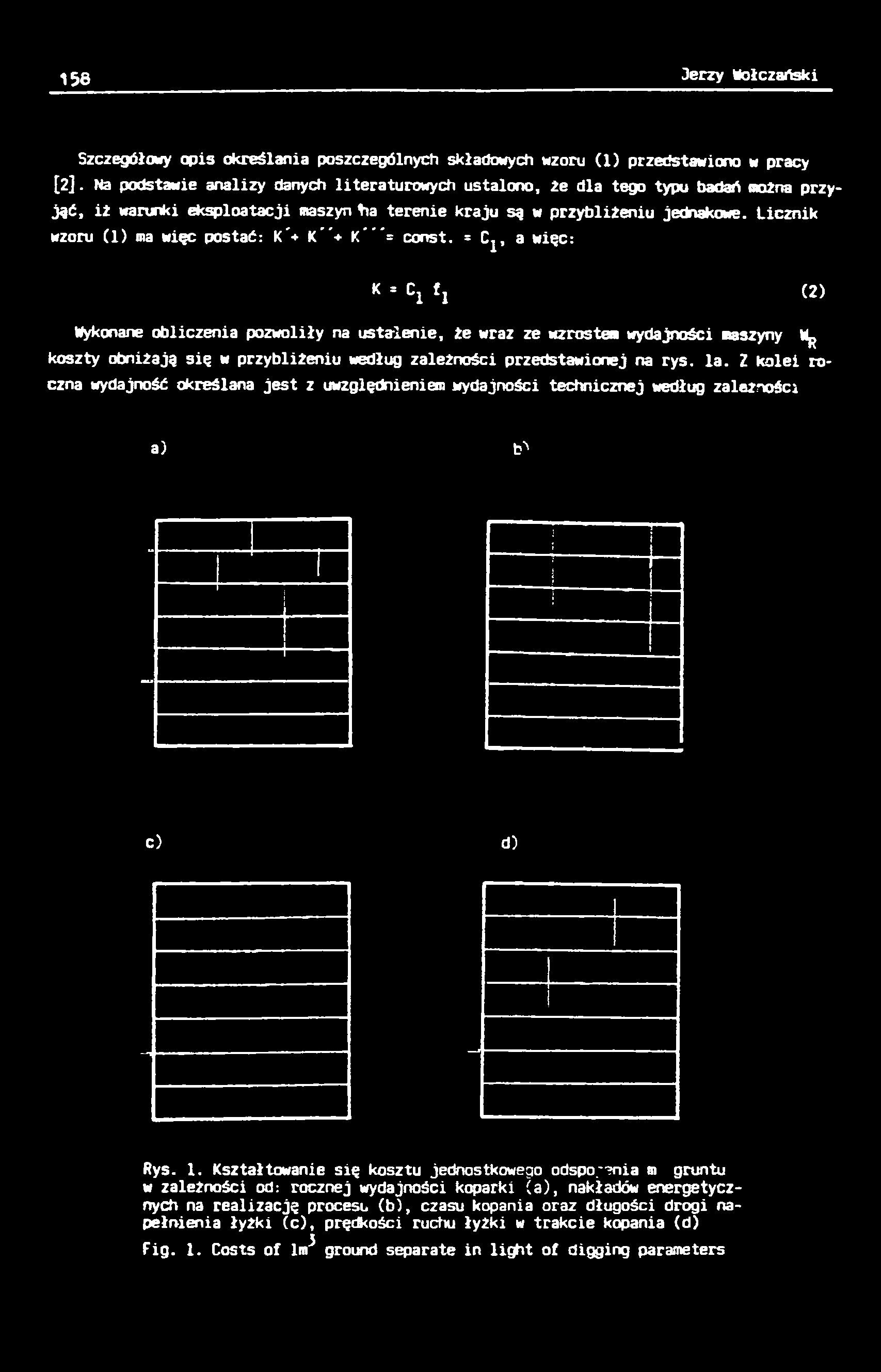 zależności przedstawionej na rys. la. Z kolei roczna wydajność określana jest z uwzględnieniem wydajności technicznej według zależności a) b> c) d) Rys. 1.