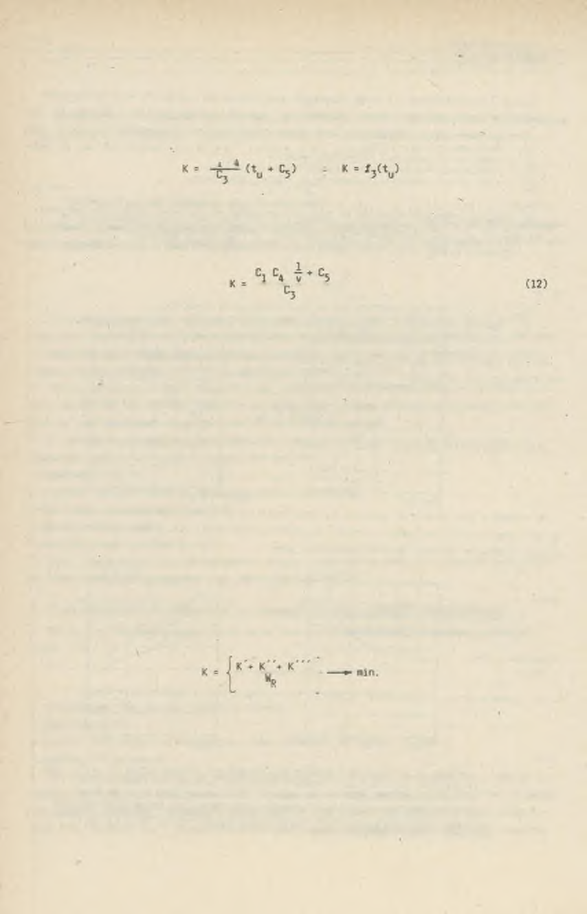 160 Jerzy Wólczański. Skrócenie czasu urabiania prowadzi więc do obniżenia wydatków energetycznych na realizację procesu pracy koparki, a uwzględniając wzory (10) i (6) otrzymamy: C.