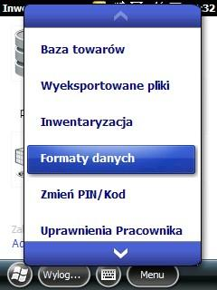 3.4 Definiowanie formatu danych - eksport, import (tylko w trybie Administratora) 3.4.1 Definiowanie formatu import Użytkownik tworzący format importu powinien dostosować się określonego standardu bazy danych aplikacji Inwentaryzator - 8.