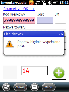 pól: ilość, cena zakupu, i sprzedaży.