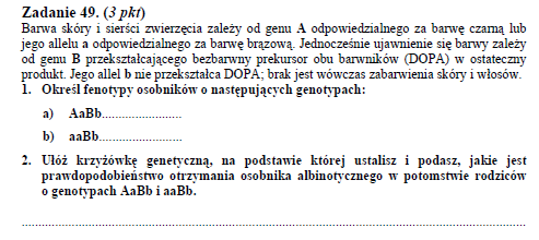 Matura 2005 pr czarny brązowy AB Ab ab ab ab