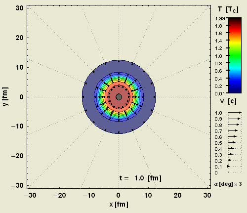 Relatywistyczna hydrodynamika (+1D) Zderzenia centralne (0-0%) [M. Chojnacki, W. Florkowski] Czułość na war.