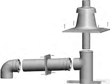 Systemy powietrzno-spalinowe do kotłów i central kondensacyjnych Warianty systemów do 50 kw DN80/125 Art.-Nr.
