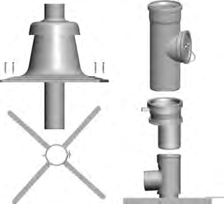 Systemy powietrzno-spalinowe do kotłów i central kondensacyjnych Warianty systemów 35-50 kw DN110 Art.-Nr.