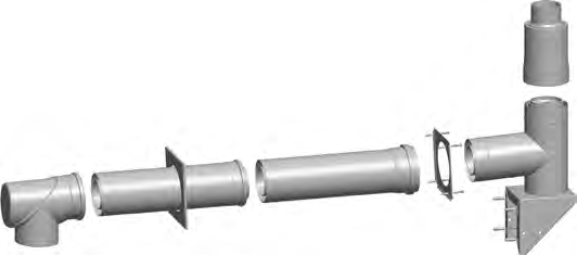 Systemy powietrzno-spalinowe dla gazowych kotłów kondensacyjnych od 75 kw do 100 kw Warianty systemów DN110/160 Art.-Nr.