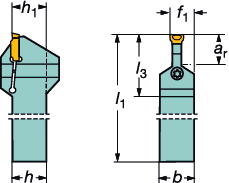 PARTNG AND GROOVNG CoroCut 1- and 2-edge CoroCut 1- i 2-ostrzowy Obróbka zewnętrzna CoroCut 1- i 2-ostrzowy Oprawki z chwytem tradycyjnym Mocowanie śrubą Uwaga!