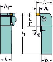 h1 l1 l3 Płytki pomiarowe Nm 2) 3.5 7 0 G R/LF123G07-1616C 16 21 16 16 125 27 N123G2-0300-CM 3.5 3.5 7 0 R/LF123G07-2020C 20 21 20 20 125 27 N123G2-0300-CM 3.5 3.5 7 0 R/LF123G07-2525C 25 26 25 25 150 27 N123G2-0300-CM 3.