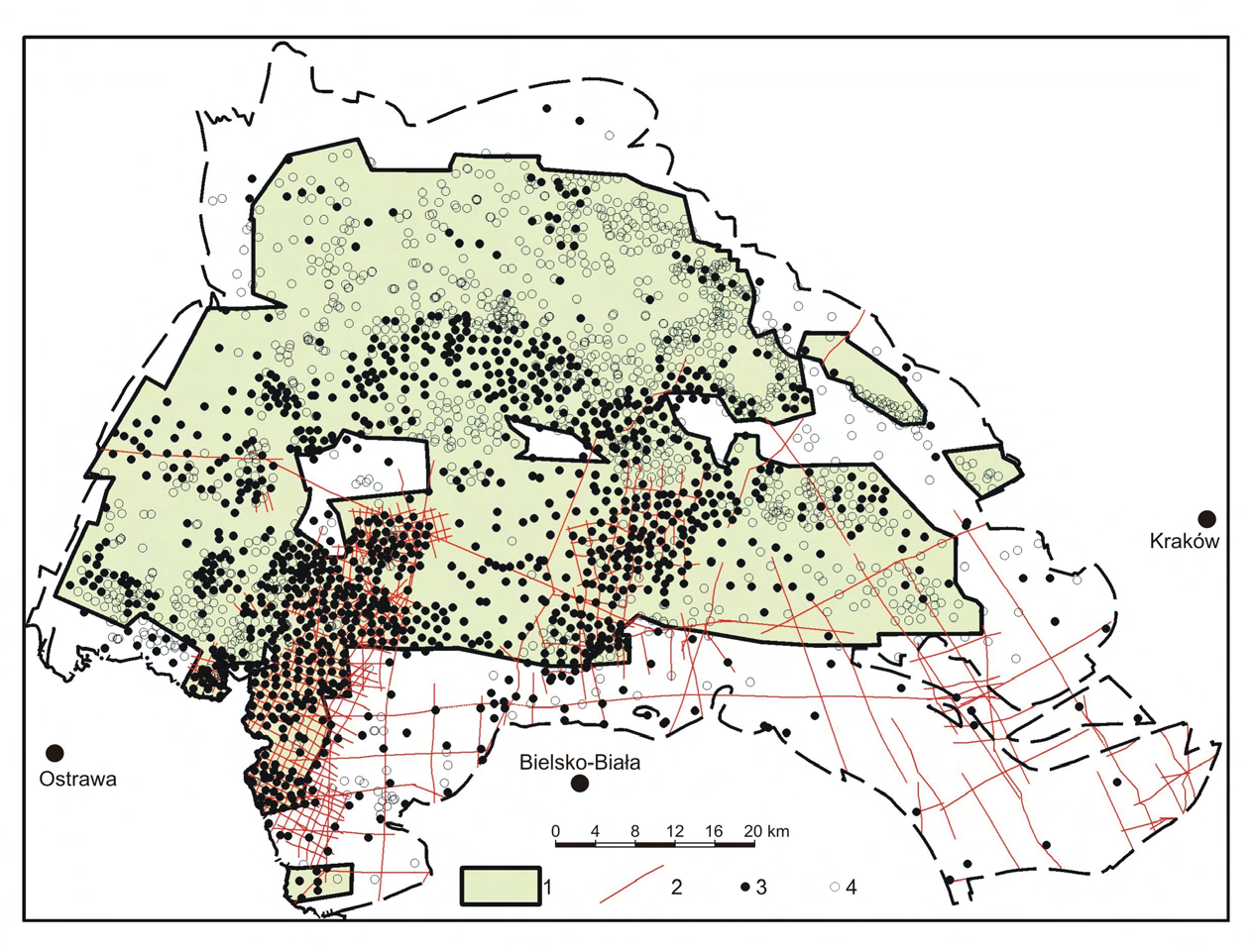 Geological and mining exploration of USCB 5600 boreholes 2500 depth >= 500 metres 1200