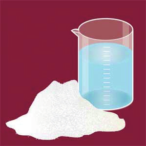 Wskazówki do stosowania dotyczy gipsów klasy IV - V 1. Proporcje mieszania 100 g proszku: 20-27 ml destylowanej wody zgodnie z opisem na etykiecie/opisem produktu.