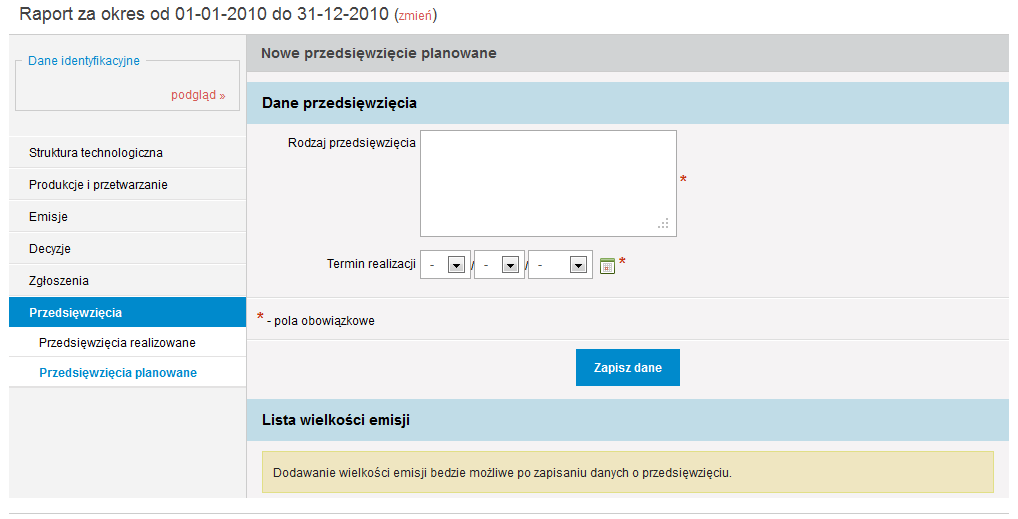 lub emisji przypadającej na jednostkę powstającego produktu lub jednostkę wykorzystywanego surowca, materiału lub paliwa w zakładzie, na którego terenie jest położona instalacja, wielkość emisji