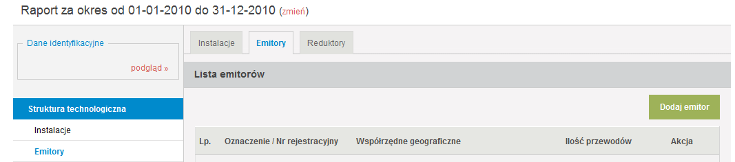 w okresie sprawozdawczym należy w tym miejscu zaznaczyć pole nie dotyczy i wypełnić pole Data wyrejestrowania decyzją UDT.