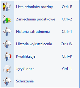 Uw aga: W programie istnieje funkcjonalność pozwalająca na wypełnienie daty urodzenia na formularzu danych c złonka rodziny pracownika na podstawie podanego numeru PESEL.