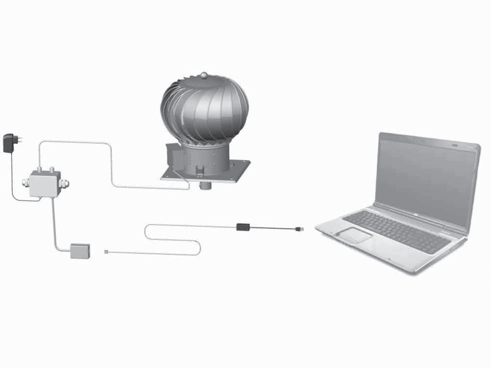 KATALOG TURBOWENT HYBRYDOWY - NET - obrotowa nasada kominowa SCHEMAT IDEOWY POD CZENIA TURBOWENTÓW - NET x, Kabel poj.