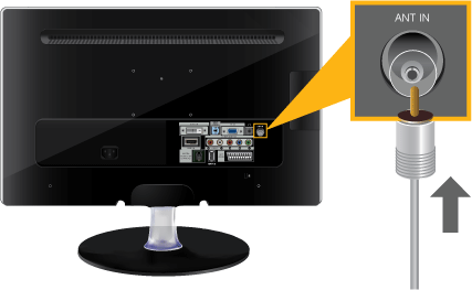 2-6 Użytkowanie w charakterze telewizora Jeśli monitor jest podłączony do anteny lub dekodera telewizji kablowej/satelitarnej, możliwe jest oglądanie programów telewizyjnych bez potrzeby instalowania