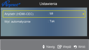 Powyższe połączenie zapewni jedynie dźwięk 2-kanałowy. Używane będą wyłącznie głośniki przedni lewy i przedni prawy oraz głośnik niskotonowy zestawu kina domowego. Aby uzyskać dźwięk wielokanałowy (5.