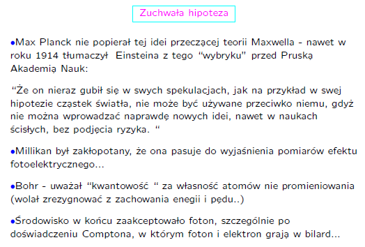 Zuchwała hipoteza Einsteina o cząstkach światła