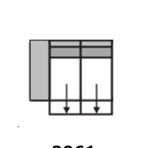 2-sofa z lewym 2003 2-sofa z prawym 2002 2-sofa z dwoma podłokietnikami UWAGA DO 2060 2-sofa bez podłokietników, z regulowaną głębokością siedziska 2061 2 z lewym regulowaną glebokoscią