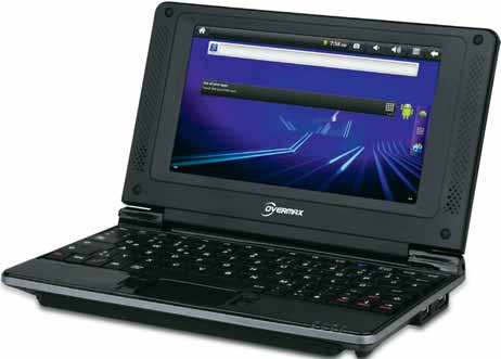 USB złącze SD gniazdo karty 7 Netbook 7 OVERMAX OV-ML 01 system Android 2.3, procesor i MAPX 210 1.