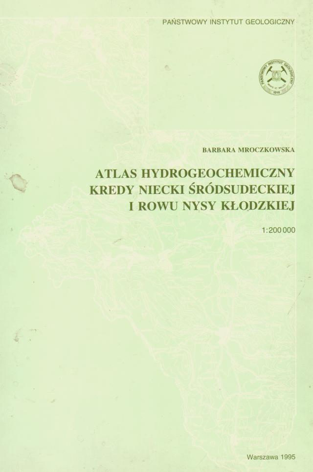 Mroczkowska B., 1989 - Chemizm wód kredowego piętra wodonośnego w Sudetach Środkowych. Prace Nauk. Instytut.
