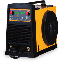 Discovery 250 MFK Portable Inverter, Synergic MIG/MAG, 15kg Spool Procesy: 3x400Vac Discovery 250 MFK jest profesjonalnym 3-fazowym inwertorowym źródłem prądu do spawania metodami MIG-MAG, TIG DC i