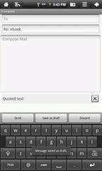Dotknij na ekranie głównym Email aby mieć dostęp do skrzynki odbiorczej. 2.Dotknij na wiadomości pocztowej aby ją odczytać. 3.