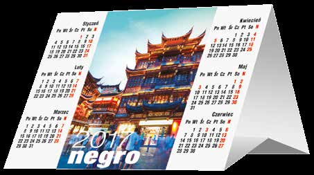 Kalendarz biurkowy Kalendarz biurkowy domek solo NEGRO całkowity 200 x 150 mm