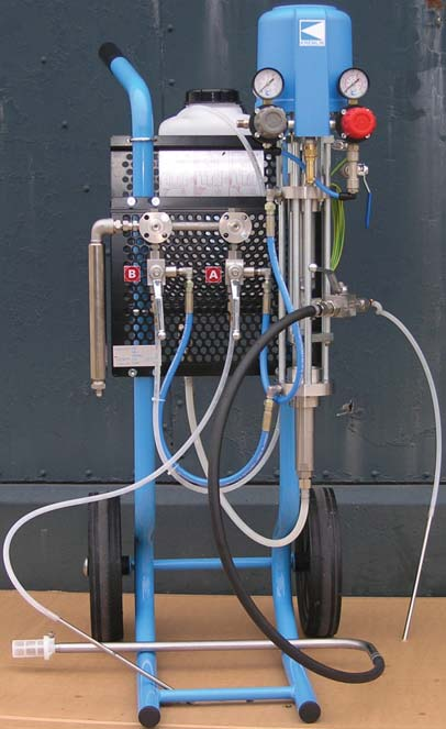 Pompa PU 2160 Dozowanie stałe Stałe dozowanie, gotowy zestaw, regulowany fabrycznie Proste i ekonomiczne rozwiązanie wykorzystujące zalety natrys ku AIRMIX.