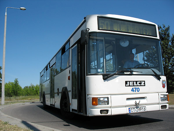 W lipcu pojechaliśmy zatramwajem 1 oznaczonym jako linia nr 50 w