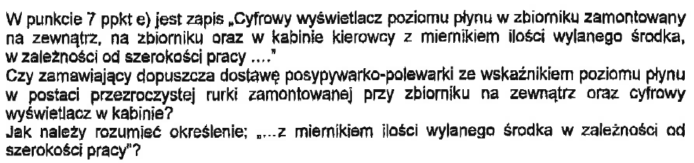 Zamiatarka nie będzie poruszać się po drogach publicznych.